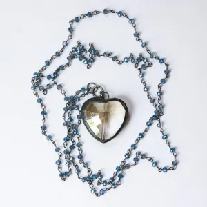 Heart Rosary Necklace