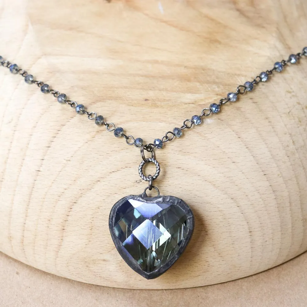 Heart Rosary Necklace