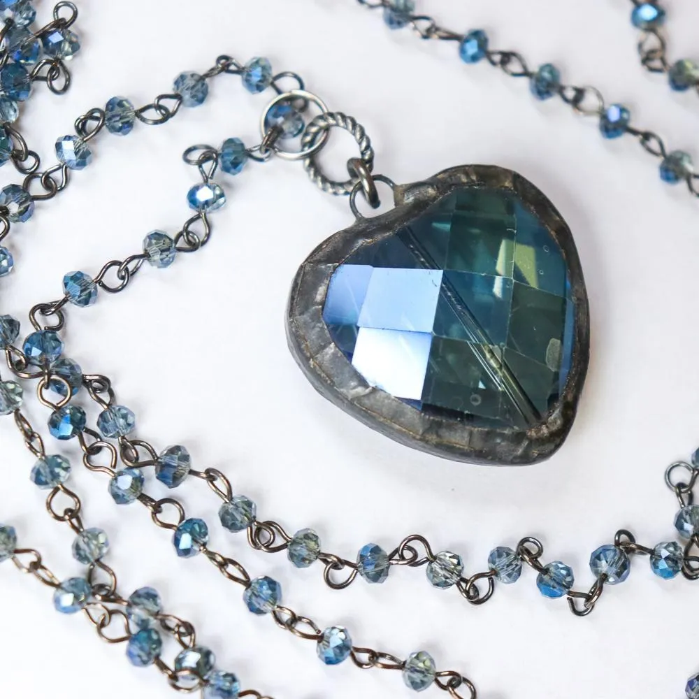 Heart Rosary Necklace