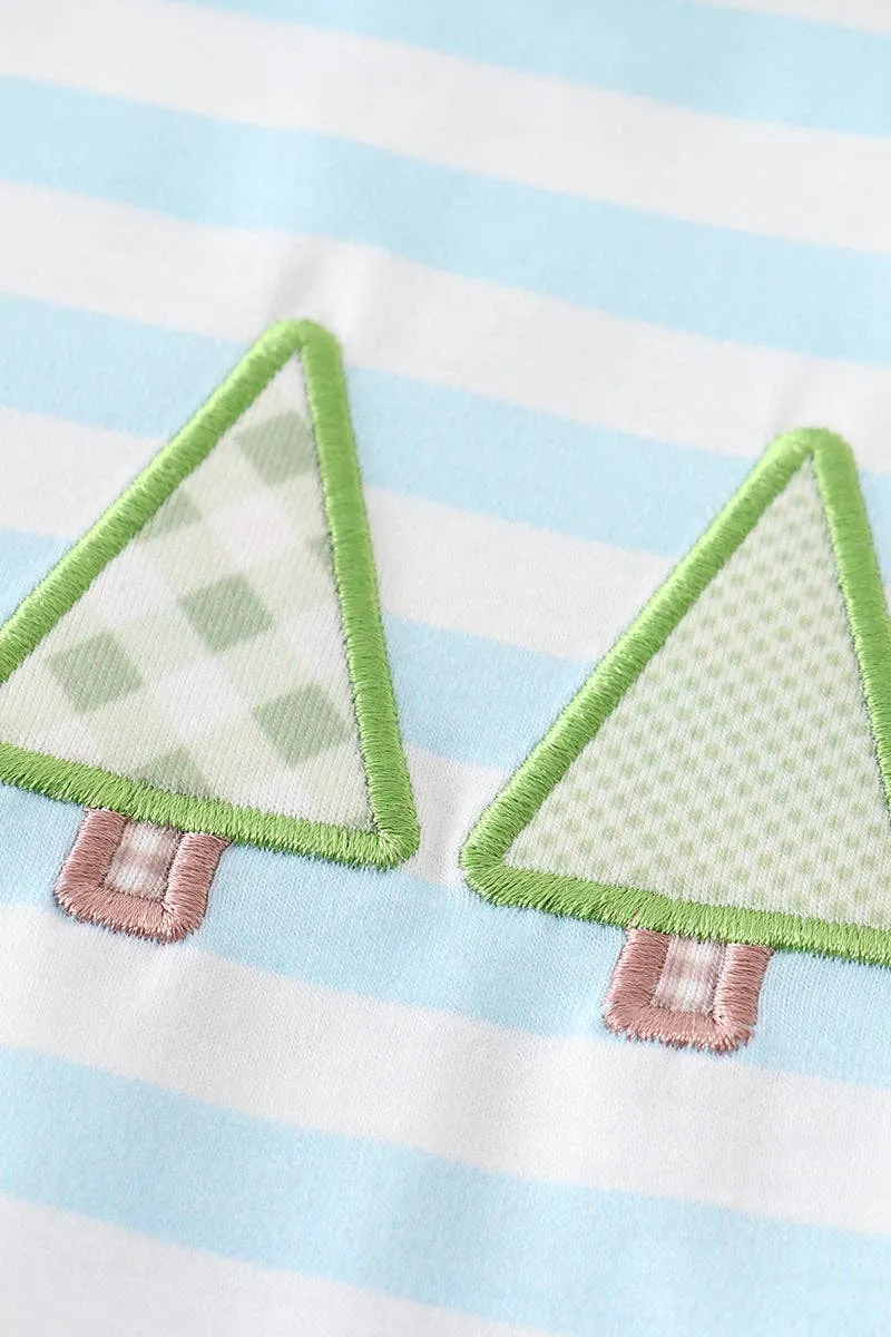 Honeydew - Christmas tree applique boy bubble