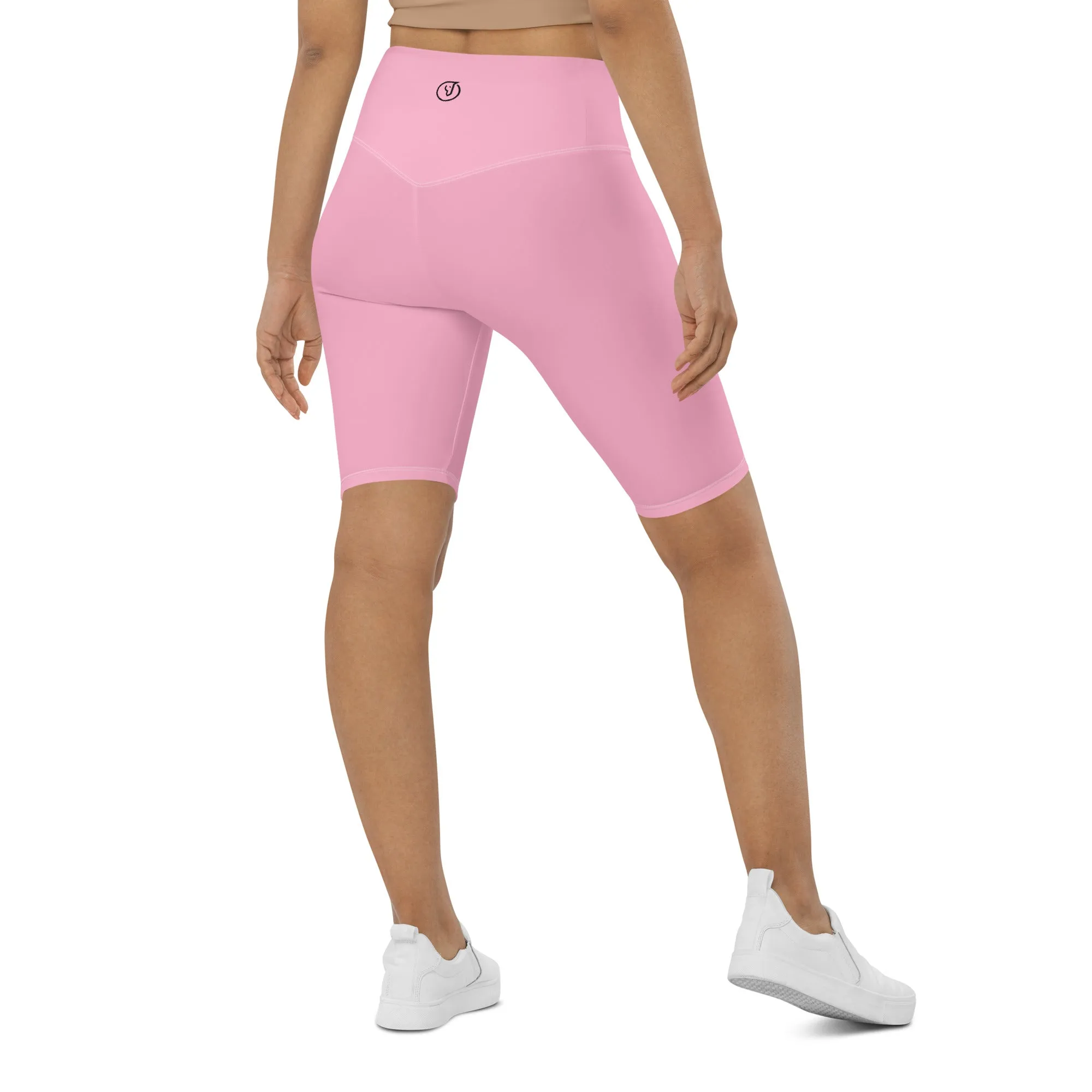 Humble Sportswear™ Blush Pink High Waist Shorts