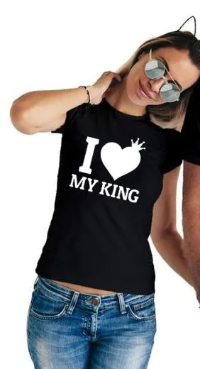 I Love My King I Love My Queen Matching Couple Tees