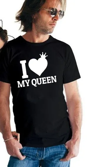 I Love My King I Love My Queen Matching Couple Tees
