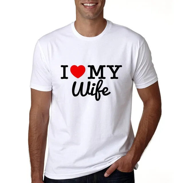 I Love My Wife I Love My Husband Matching Couple Tees