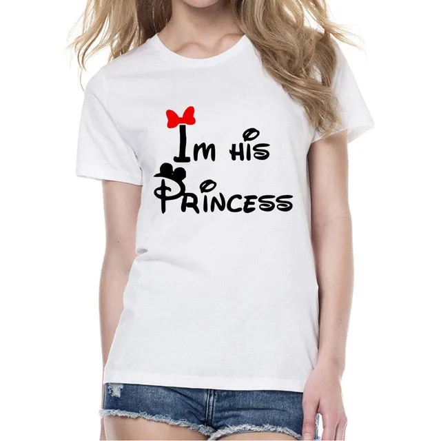 I'm Her Prince & I'm His Princess Matching Couple Tees