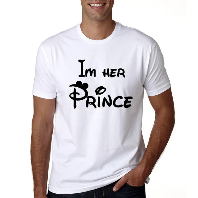 I'm Her Prince & I'm His Princess Matching Couple Tees
