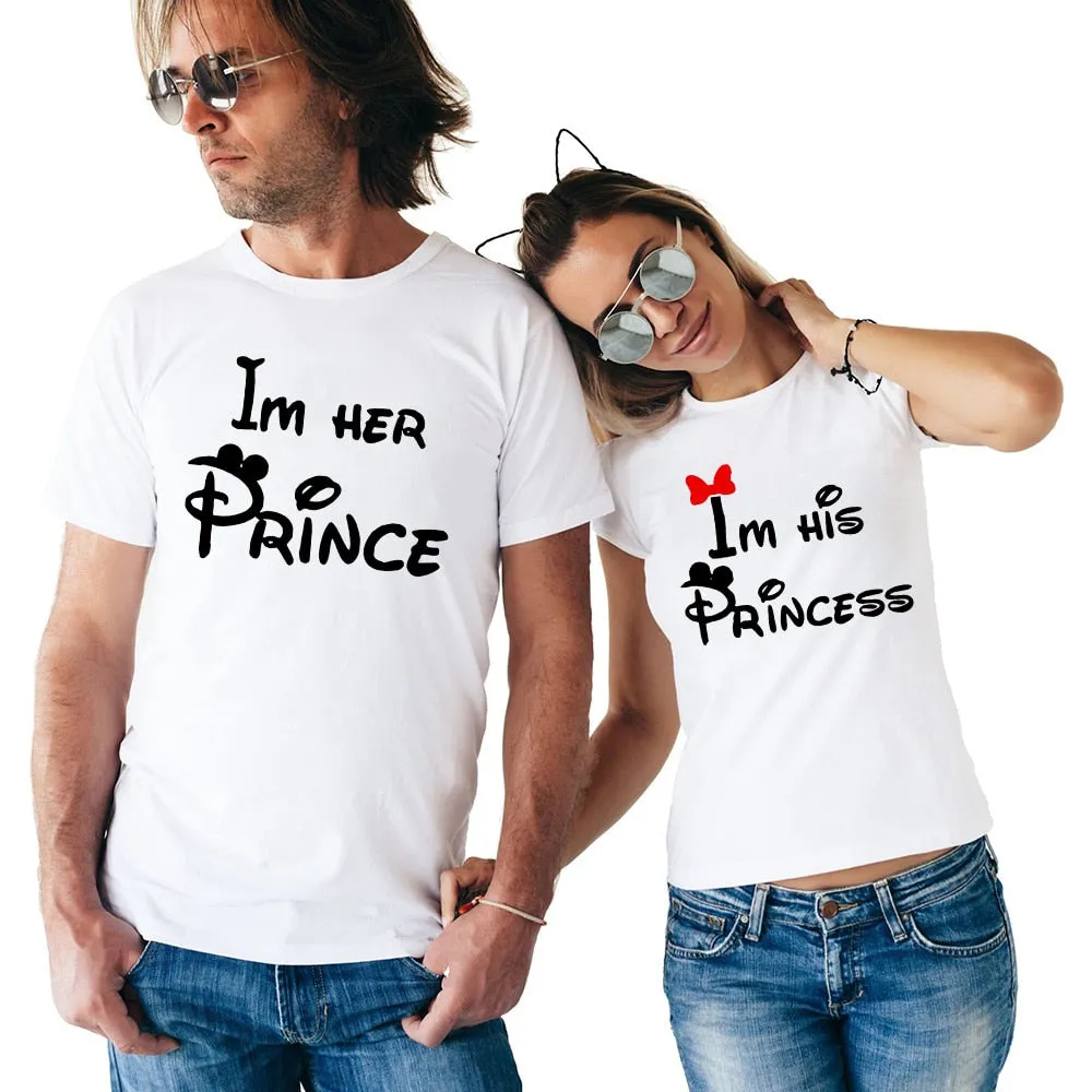 I'm Her Prince & I'm His Princess Matching Couple Tees