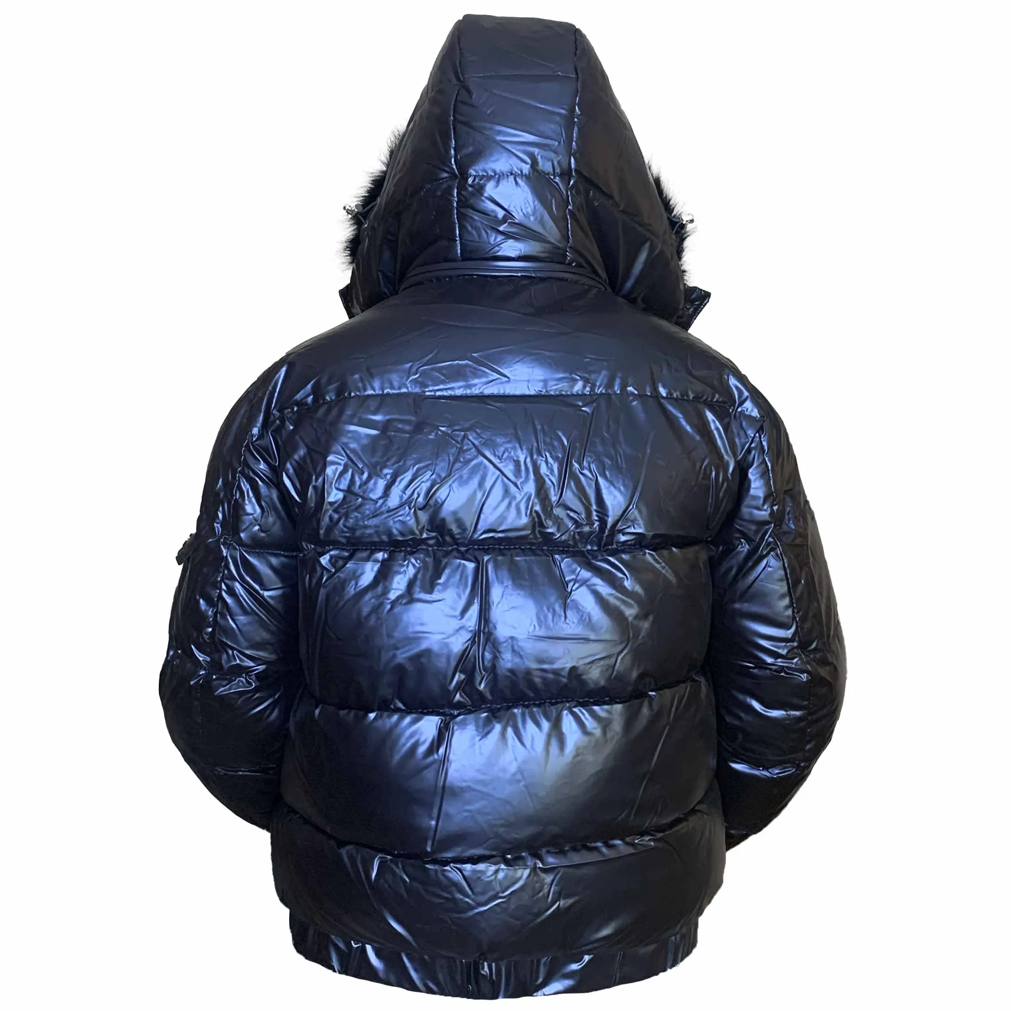 Indigo Matte Gloss Puffer