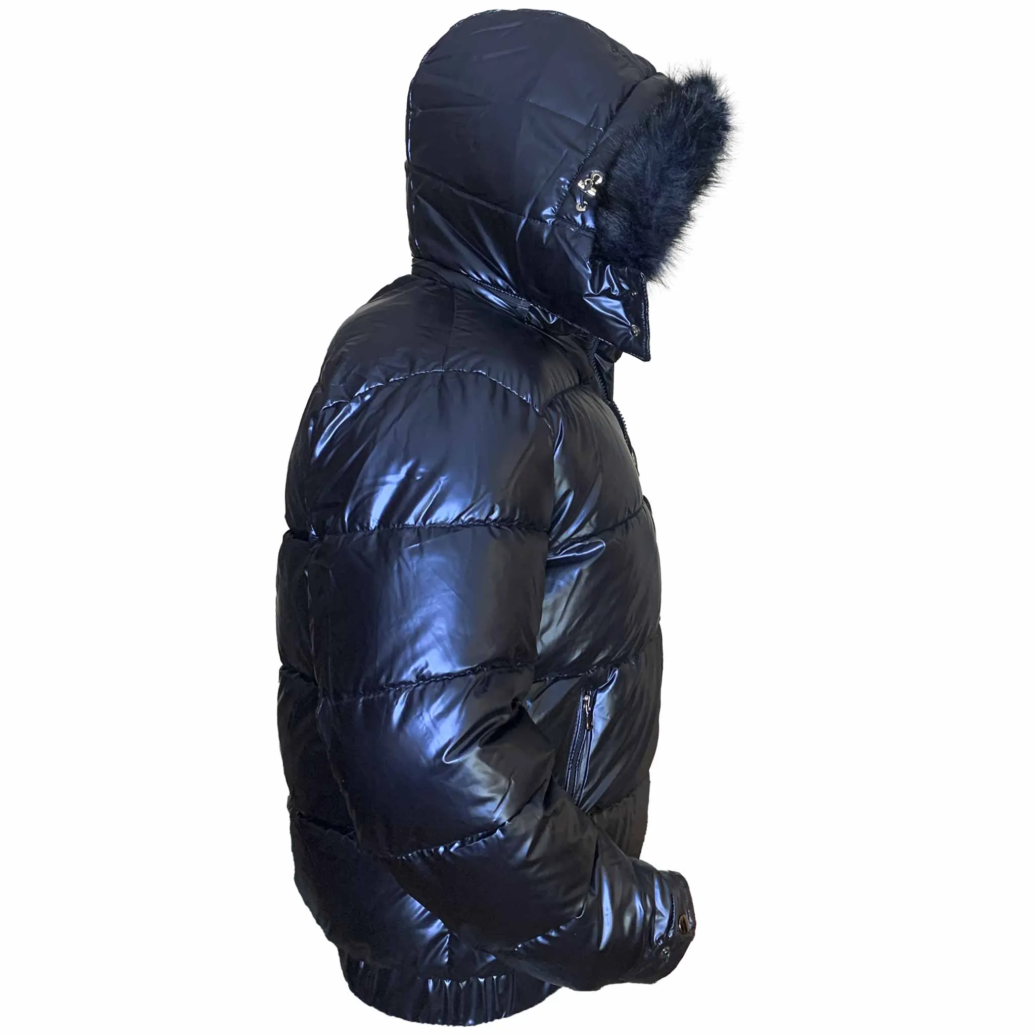 Indigo Matte Gloss Puffer