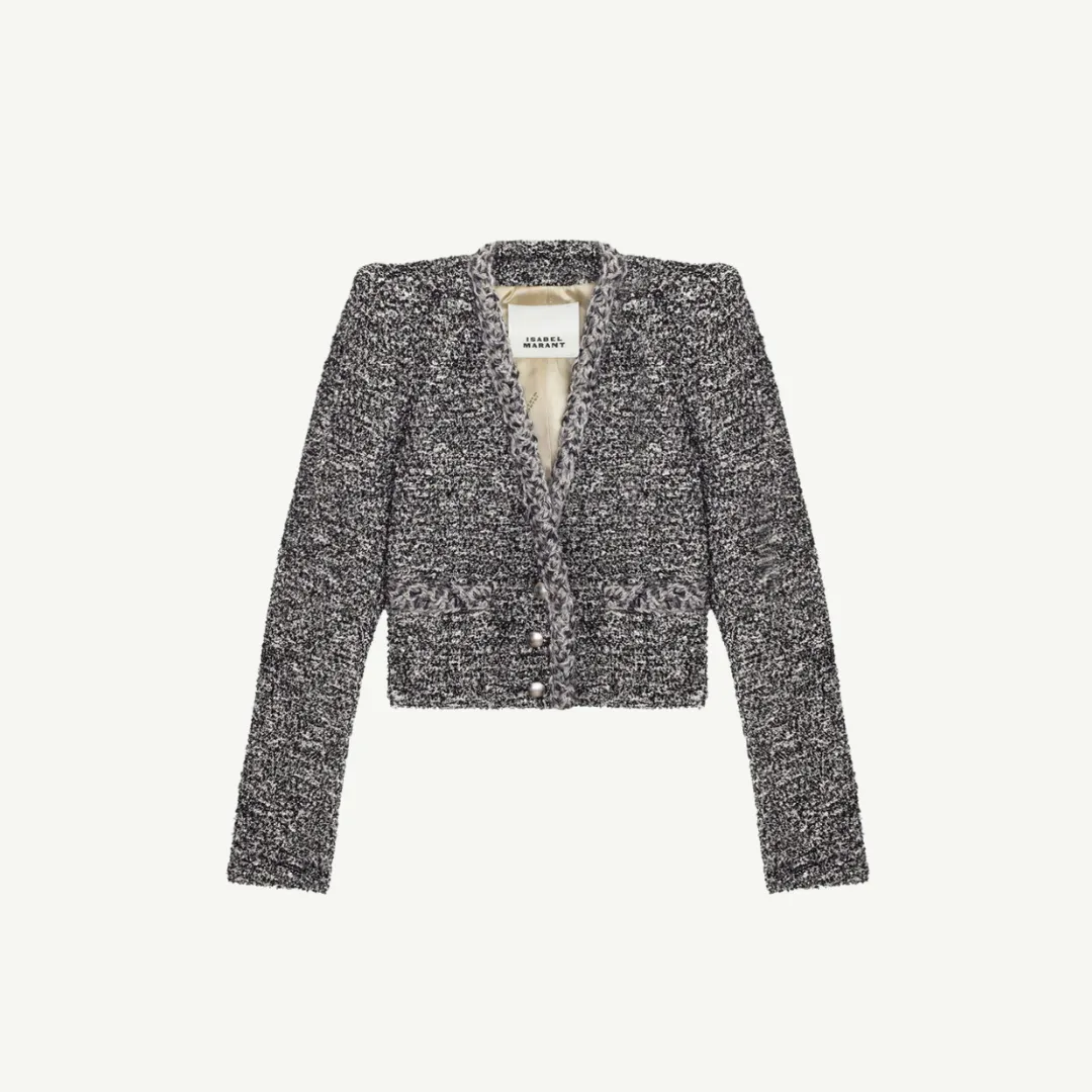 Isabel Marant Gwendoline Jacket - Black/Ecru