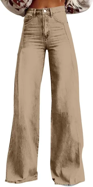 Jeans for Women, Jeans Women Stretchy Trendy Plus Size Baggy Trousers Low Rise 2025 Straight Leg Summer