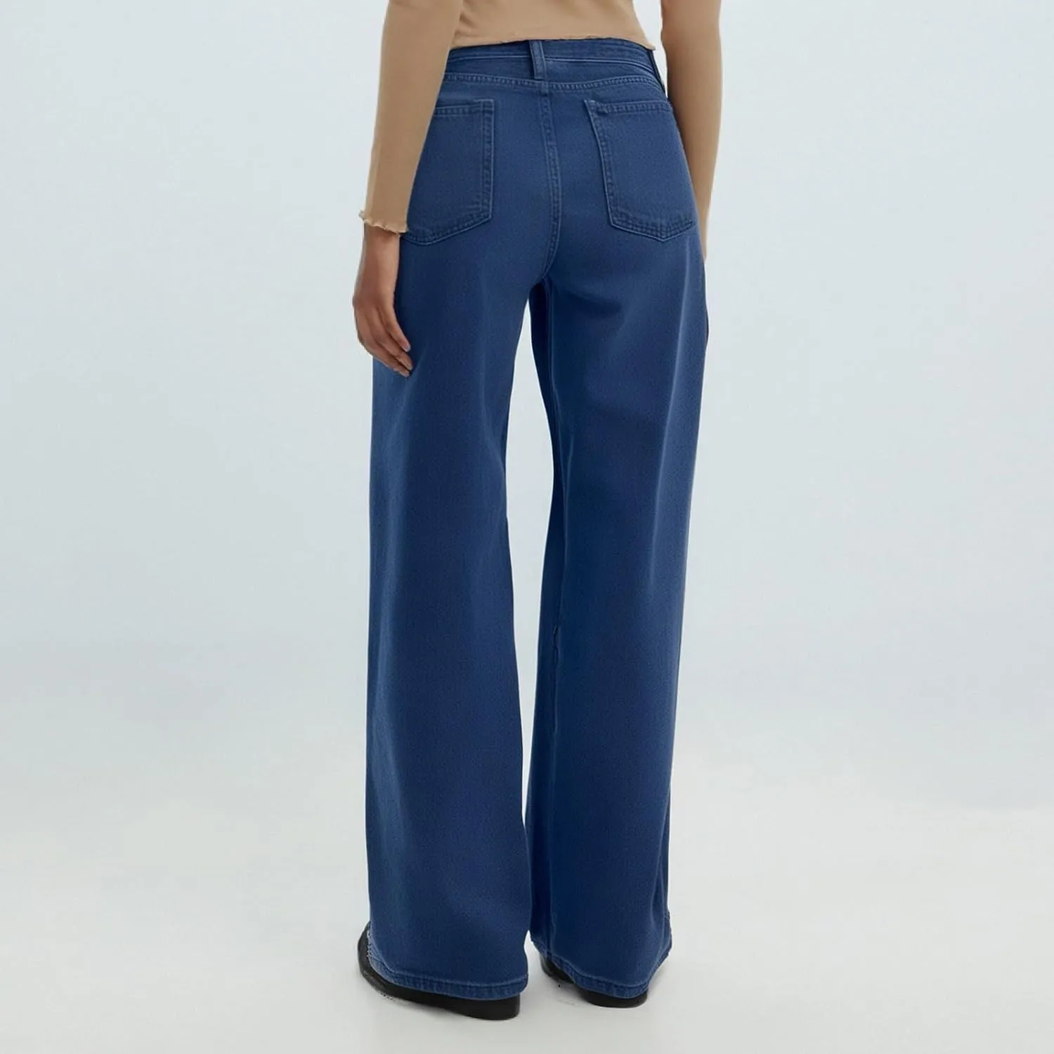 Jeans for Women, Jeans Women Stretchy Trendy Plus Size Baggy Trousers Low Rise 2025 Straight Leg Summer