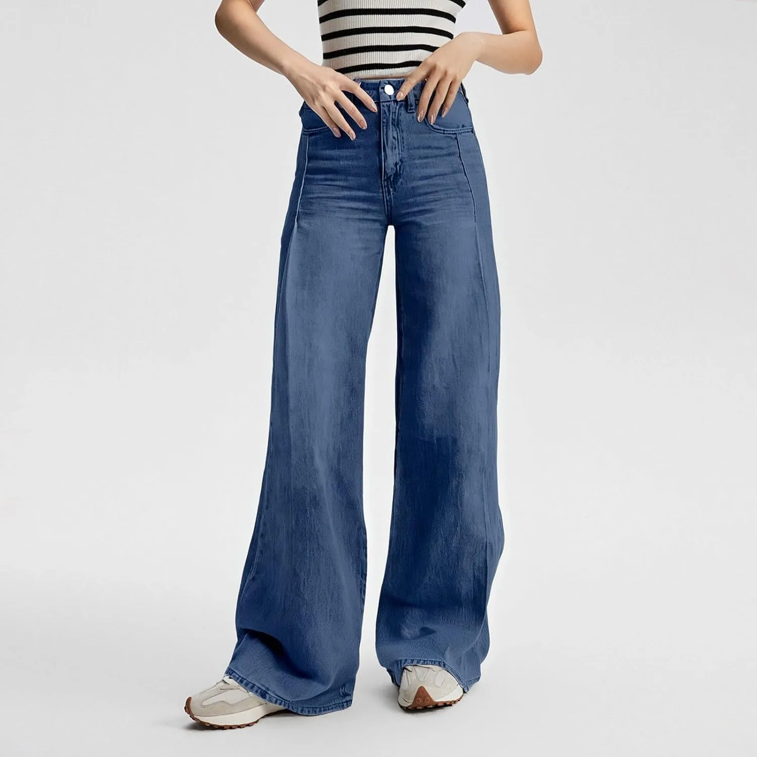 Jeans for Women, Jeans Women Stretchy Trendy Plus Size Baggy Trousers Low Rise 2025 Straight Leg Summer