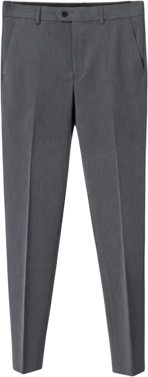JEShifangjiusu Men's Stretch Dress Pants Slim Fit Skinny Suit Pants Casual Fashion Retro Tapered Business Dress Chino Pants (31,Grey), Grey, 31