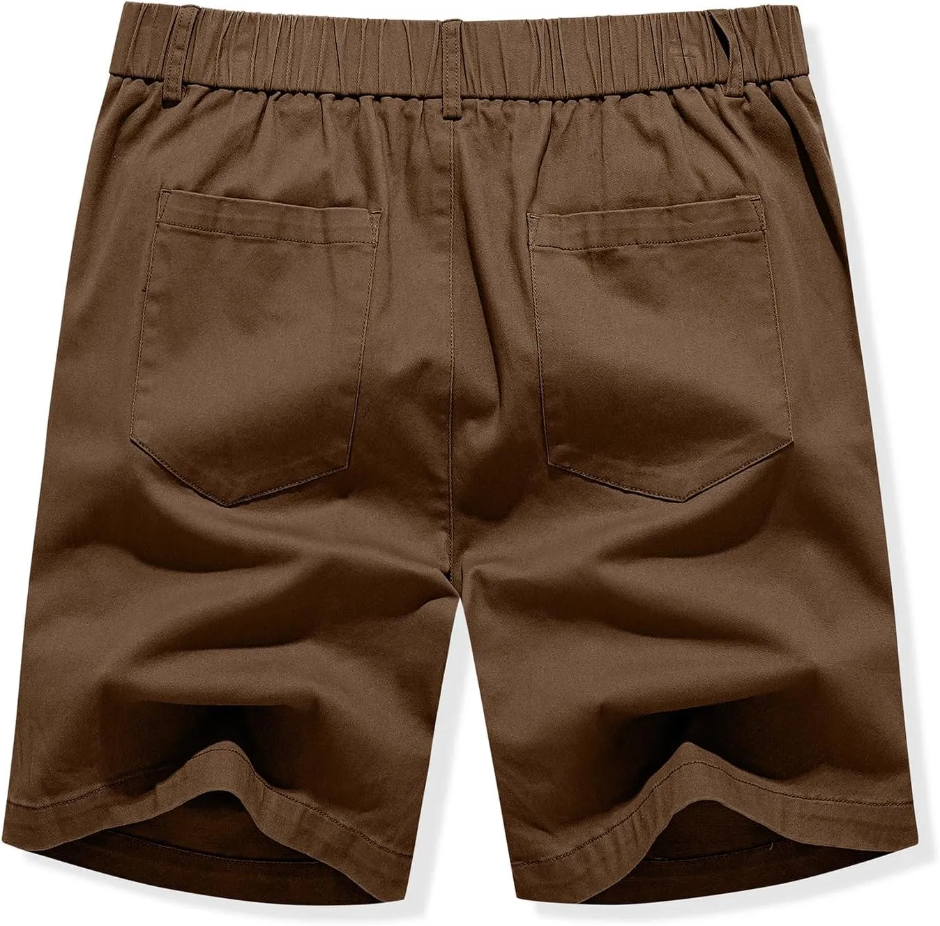 JMIERR Men's Classic-Fit 7" Chino Short Summer Stretch Waist Cotton Twill Casual Dress Shorts with Pockets