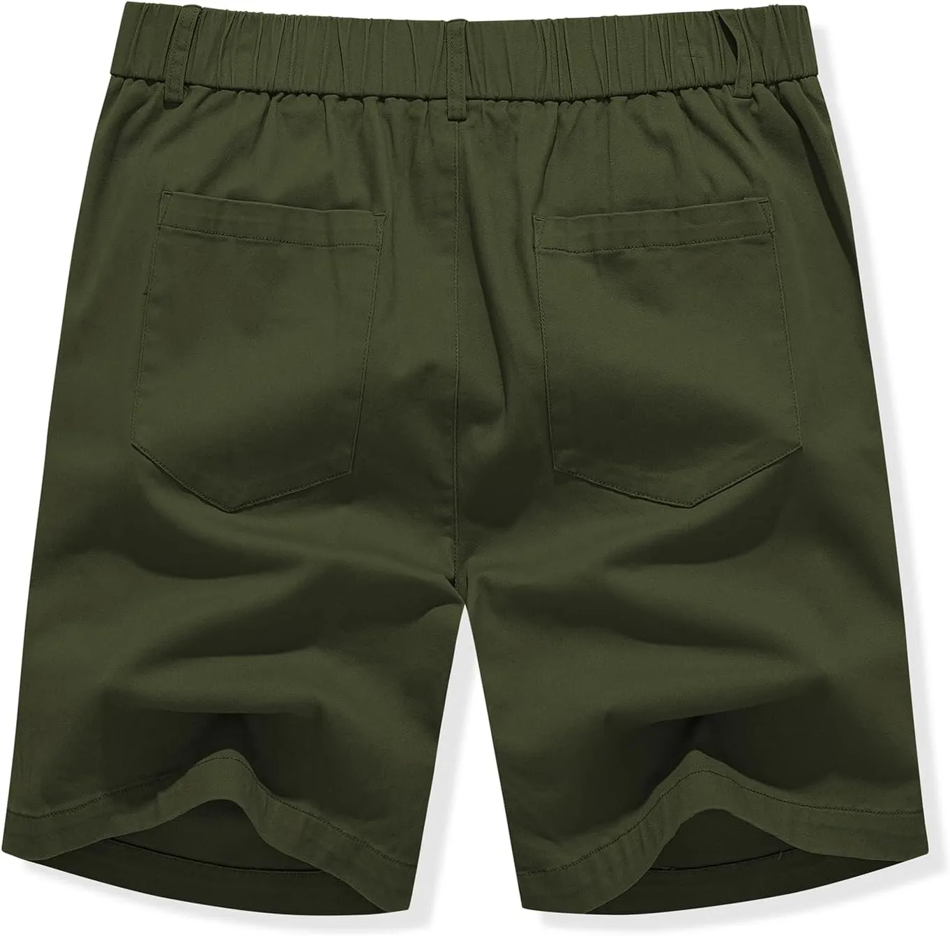 JMIERR Men's Classic-Fit 7" Chino Short Summer Stretch Waist Cotton Twill Casual Dress Shorts with Pockets