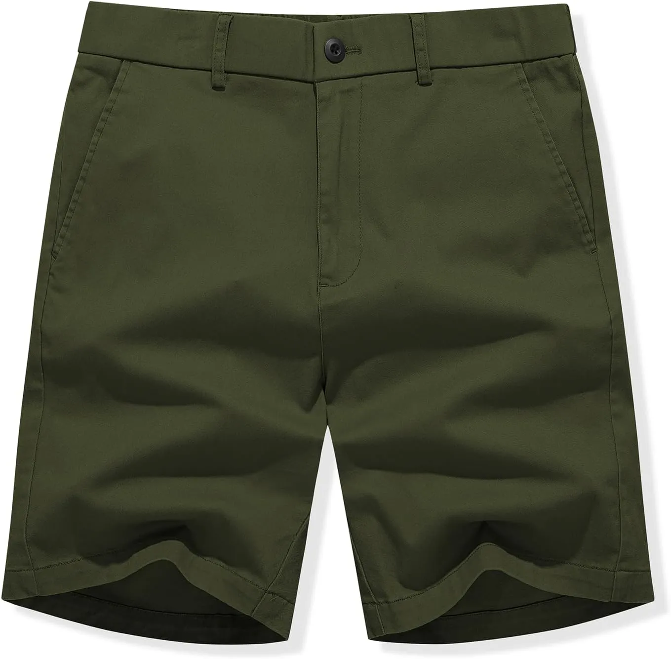 JMIERR Men's Classic-Fit 7" Chino Short Summer Stretch Waist Cotton Twill Casual Dress Shorts with Pockets
