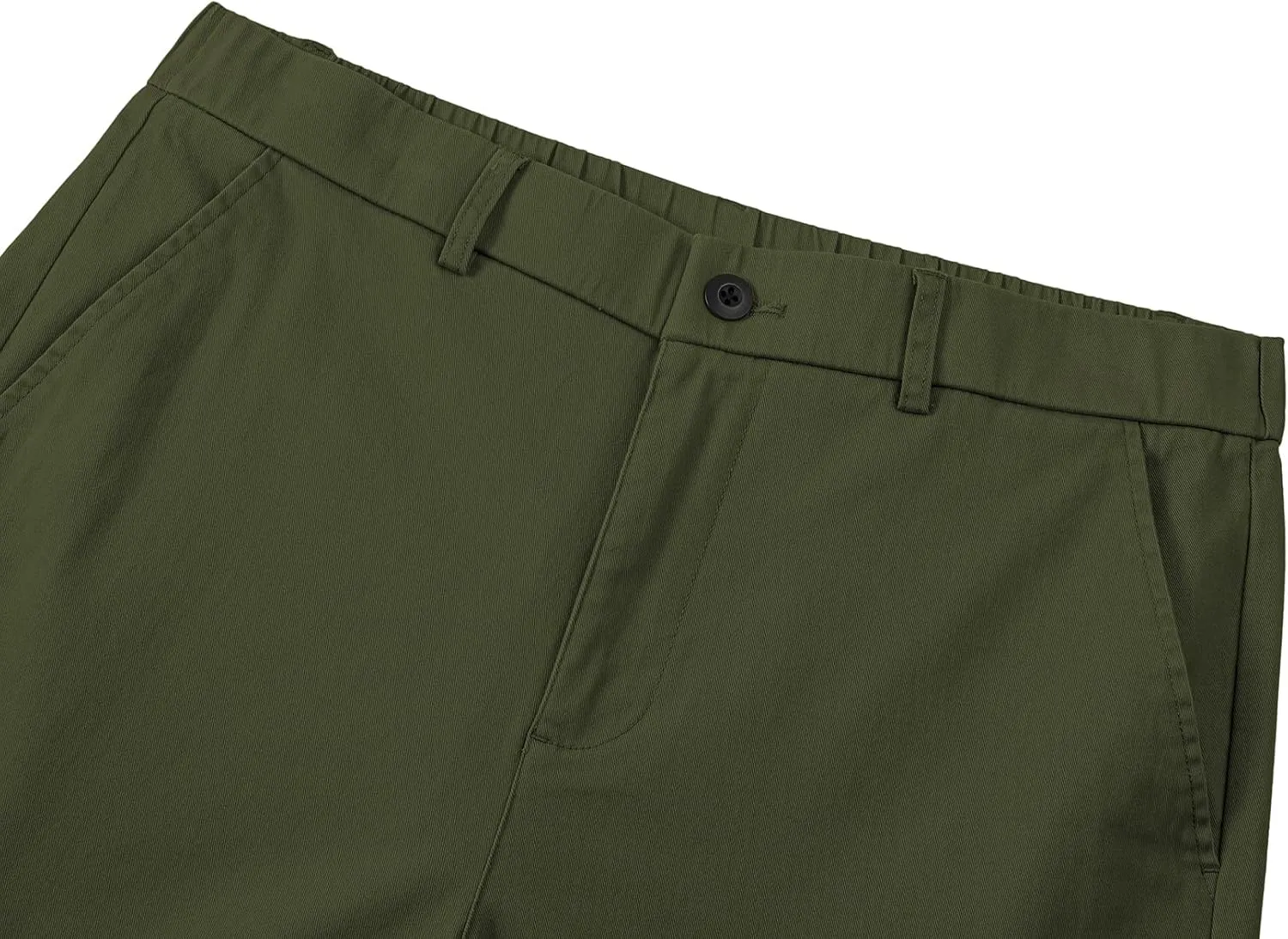 JMIERR Men's Classic-Fit 7" Chino Short Summer Stretch Waist Cotton Twill Casual Dress Shorts with Pockets