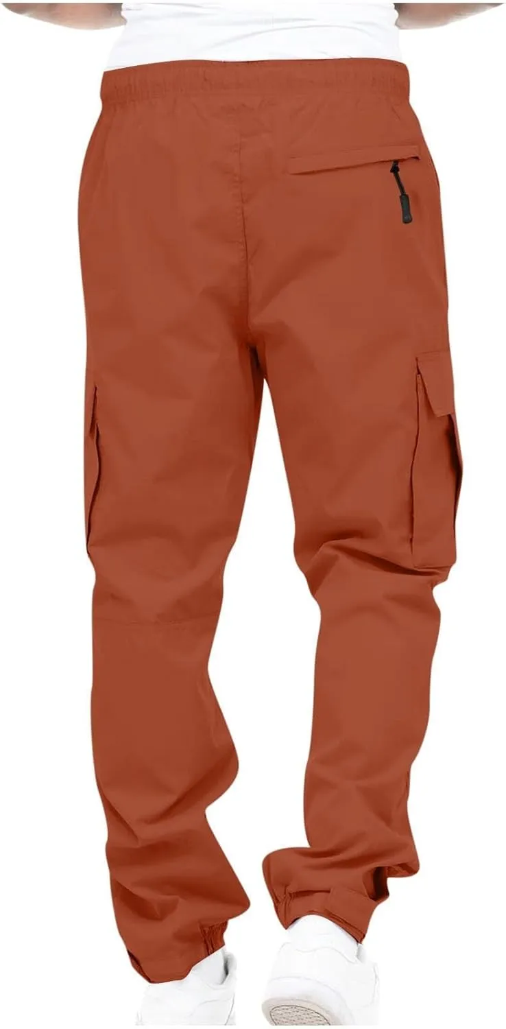 Jogger Activewear Pants Mens Dress Pants Expandable Waist Wool Dress Pants for Mens Casual Clothing Blue Khaki Pant