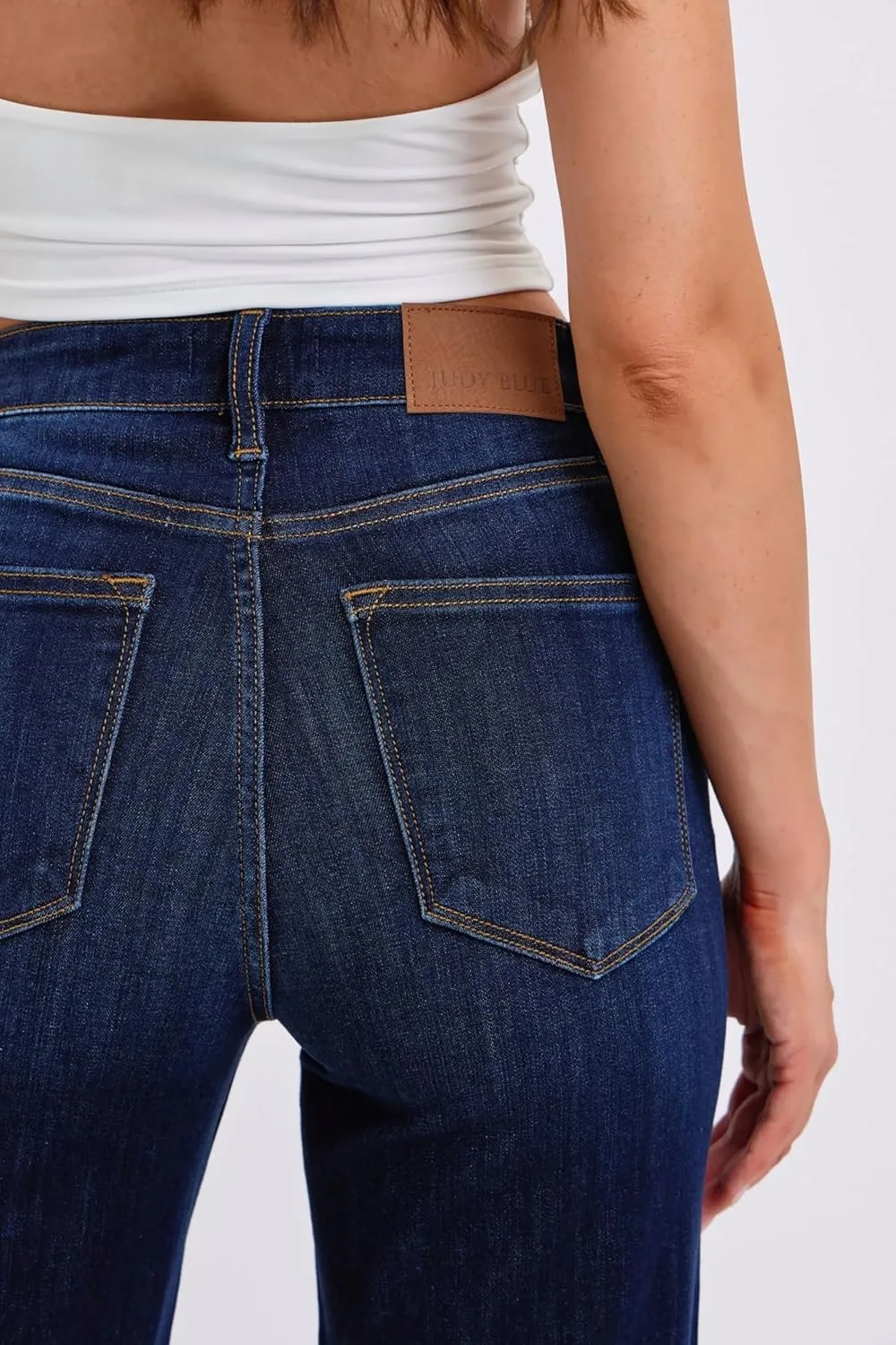 Judy Blue Women's High Waist Relaxed Straight-Leg Jeans