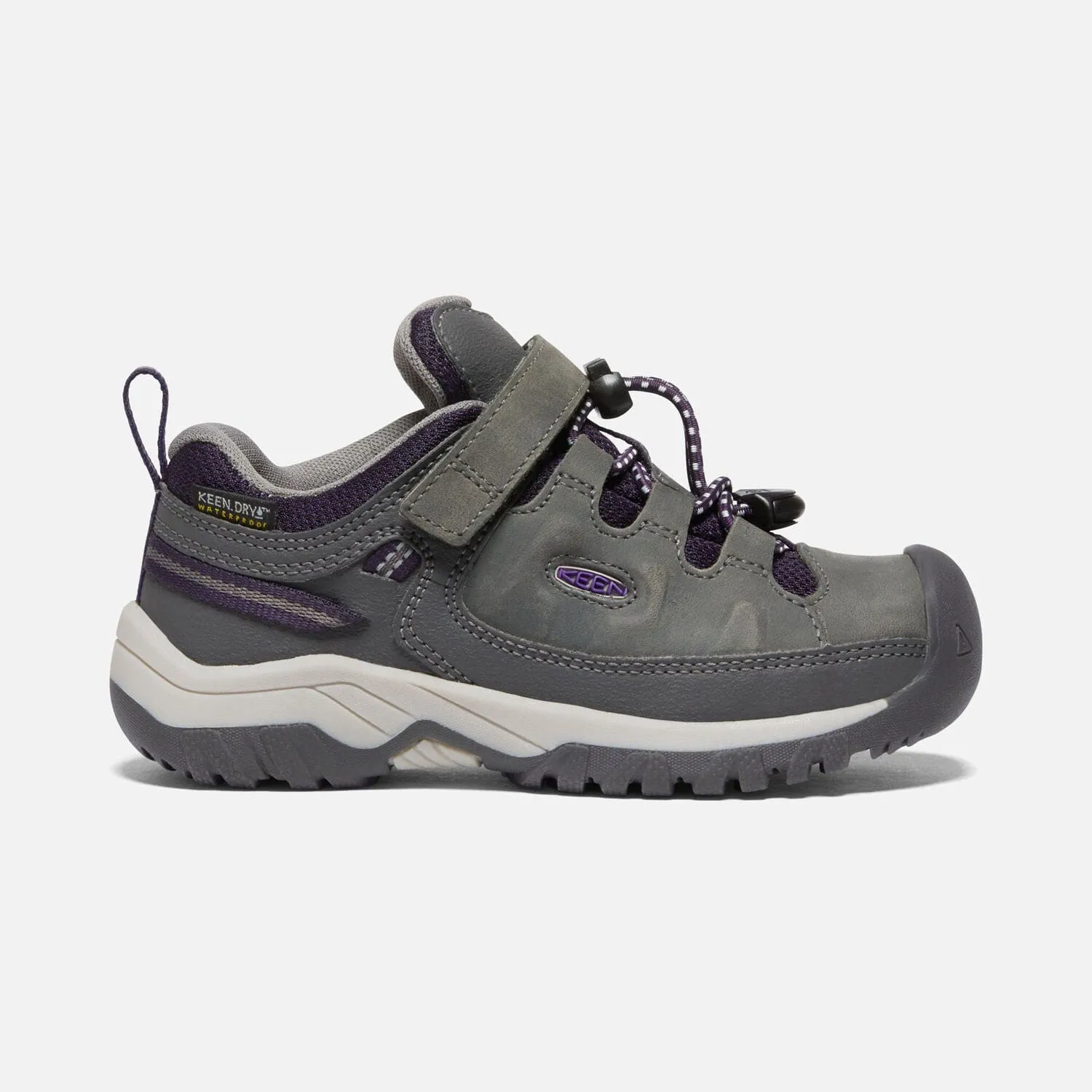 Keen Kids Targhee Low Waterproof Shoes- Magnet/ Tillandisa Purple