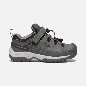 Keen Kids Targhee Low Waterproof Shoes- Magnet/ Tillandisa Purple