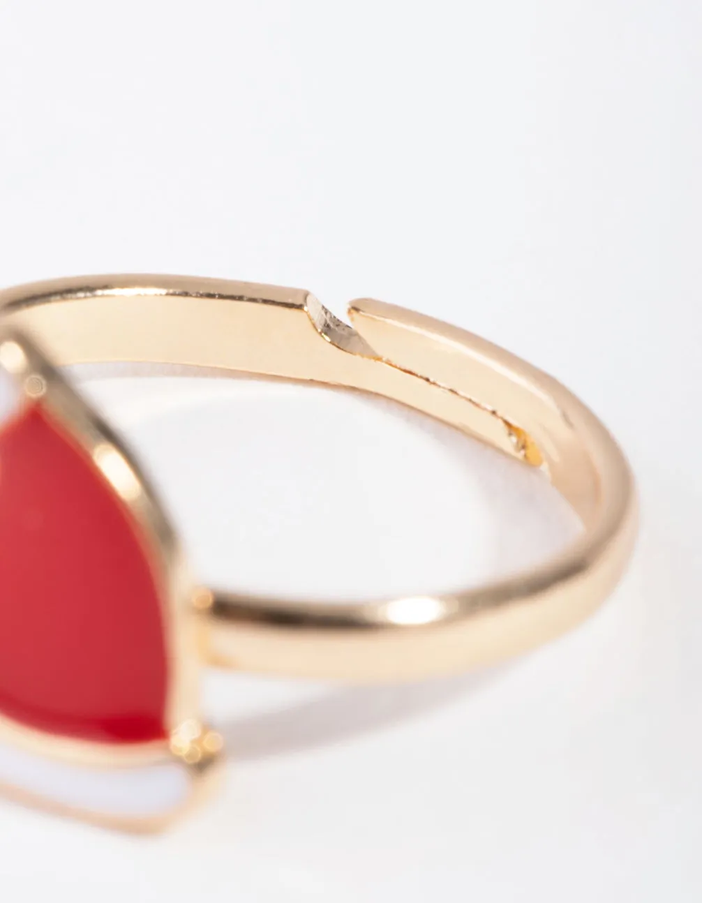 Kids Gold Christmas Hat Ring