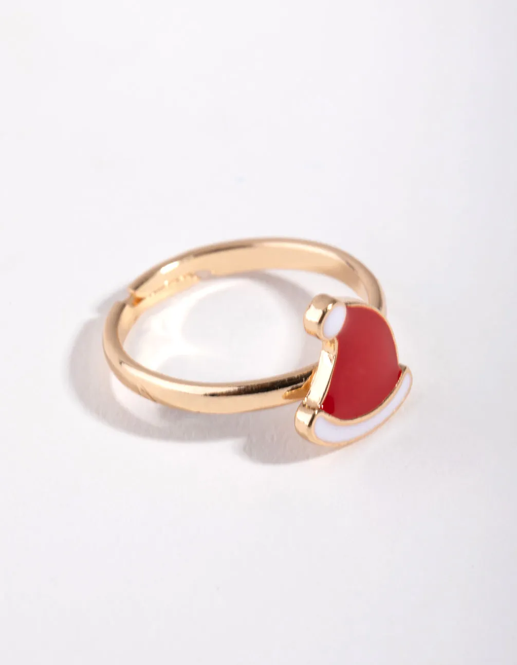 Kids Gold Christmas Hat Ring