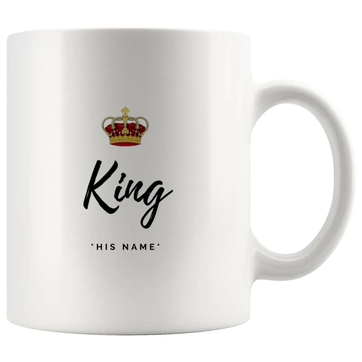 King And Queen Matching Couple Mugs