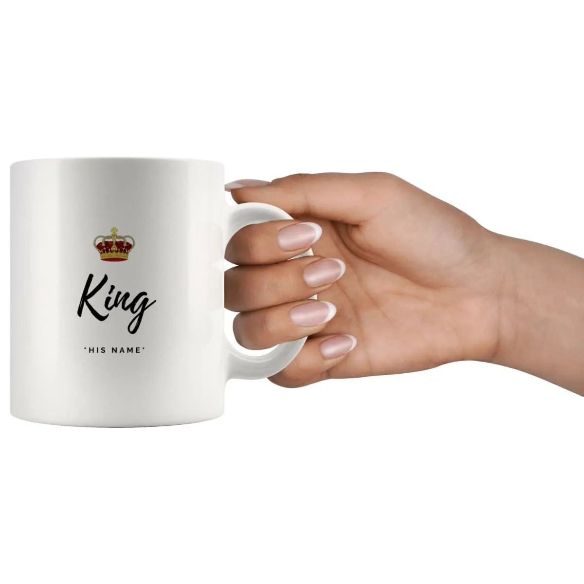 King And Queen Matching Couple Mugs