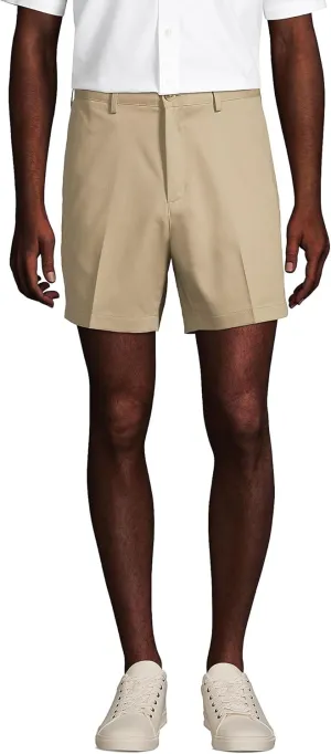 Lands' End Men's Comfort Waist 6" No Iron Chino Shorts