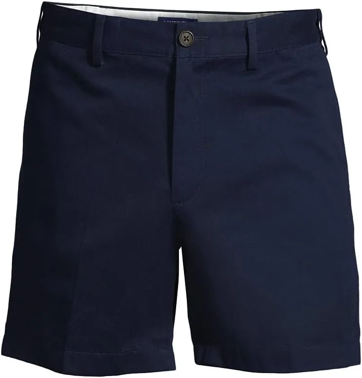 Lands' End Men's Comfort Waist 6" No Iron Chino Shorts
