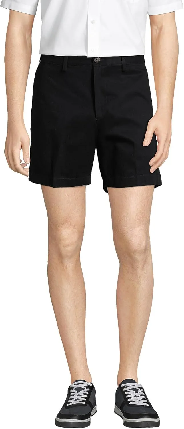 Lands' End Men's Comfort Waist 6" No Iron Chino Shorts