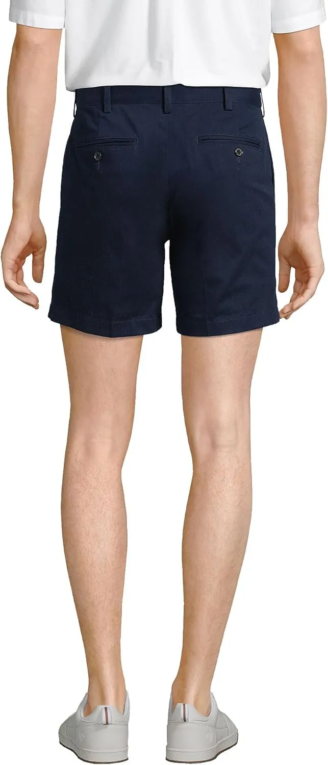 Lands' End Men's Comfort Waist 6" No Iron Chino Shorts