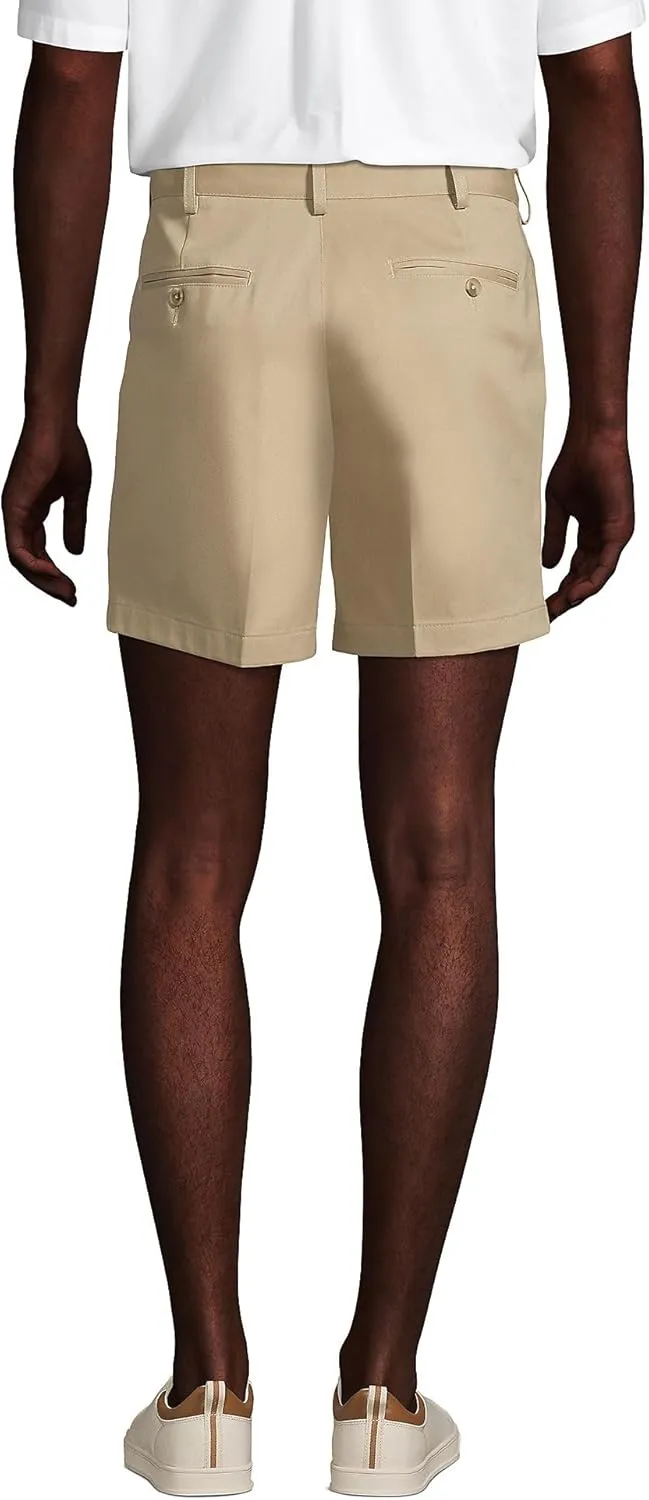 Lands' End Men's Comfort Waist 6" No Iron Chino Shorts