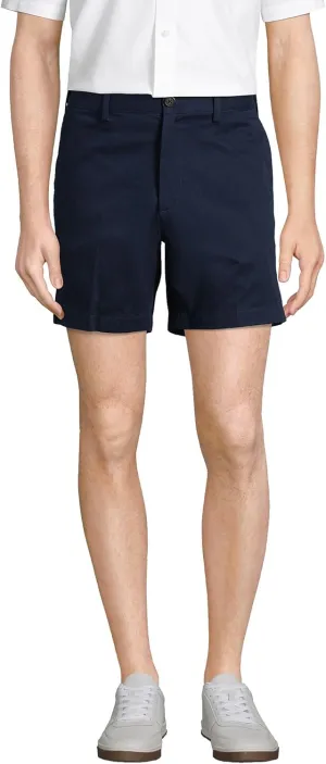 Lands' End Men's Comfort Waist 6" No Iron Chino Shorts