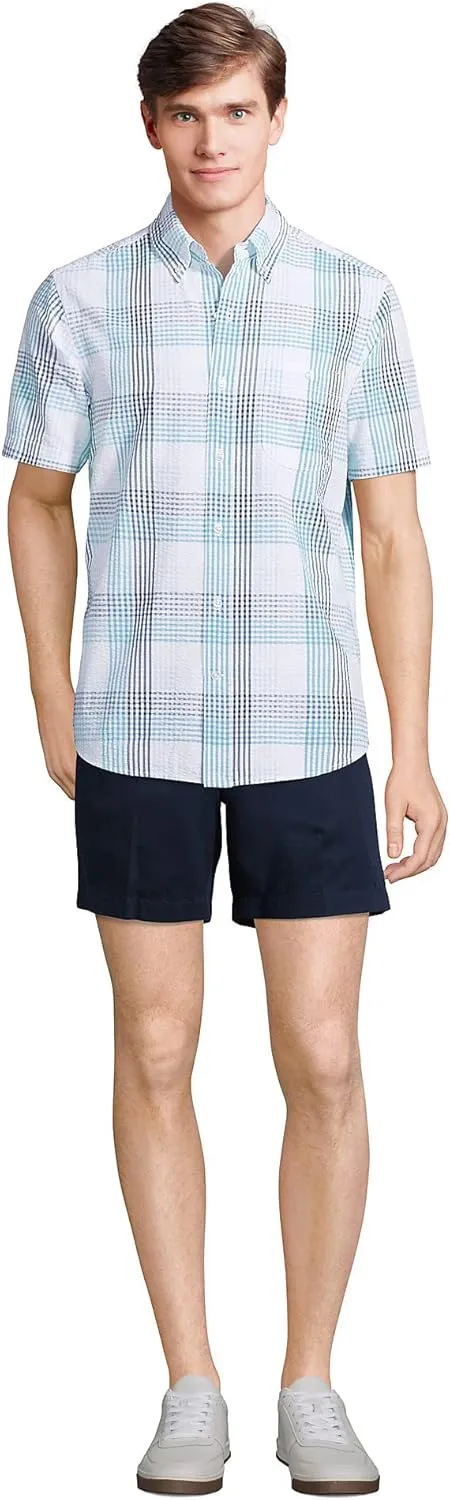 Lands' End Men's Comfort Waist 6" No Iron Chino Shorts