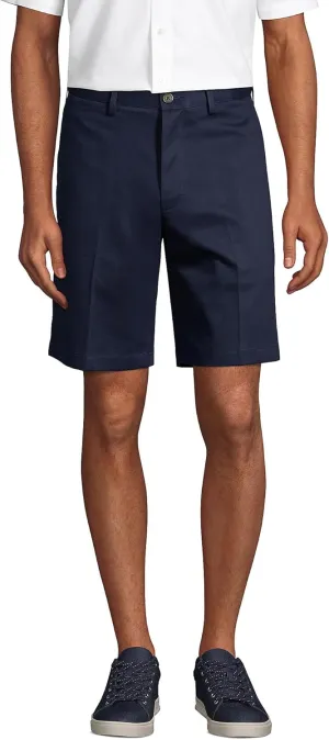 Lands' End Men's Comfort Waist 9" No Iron Chino Shorts