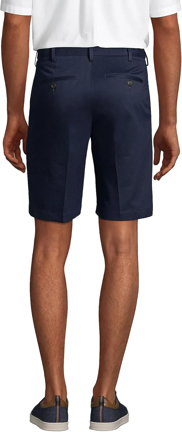 Lands' End Men's Comfort Waist 9" No Iron Chino Shorts
