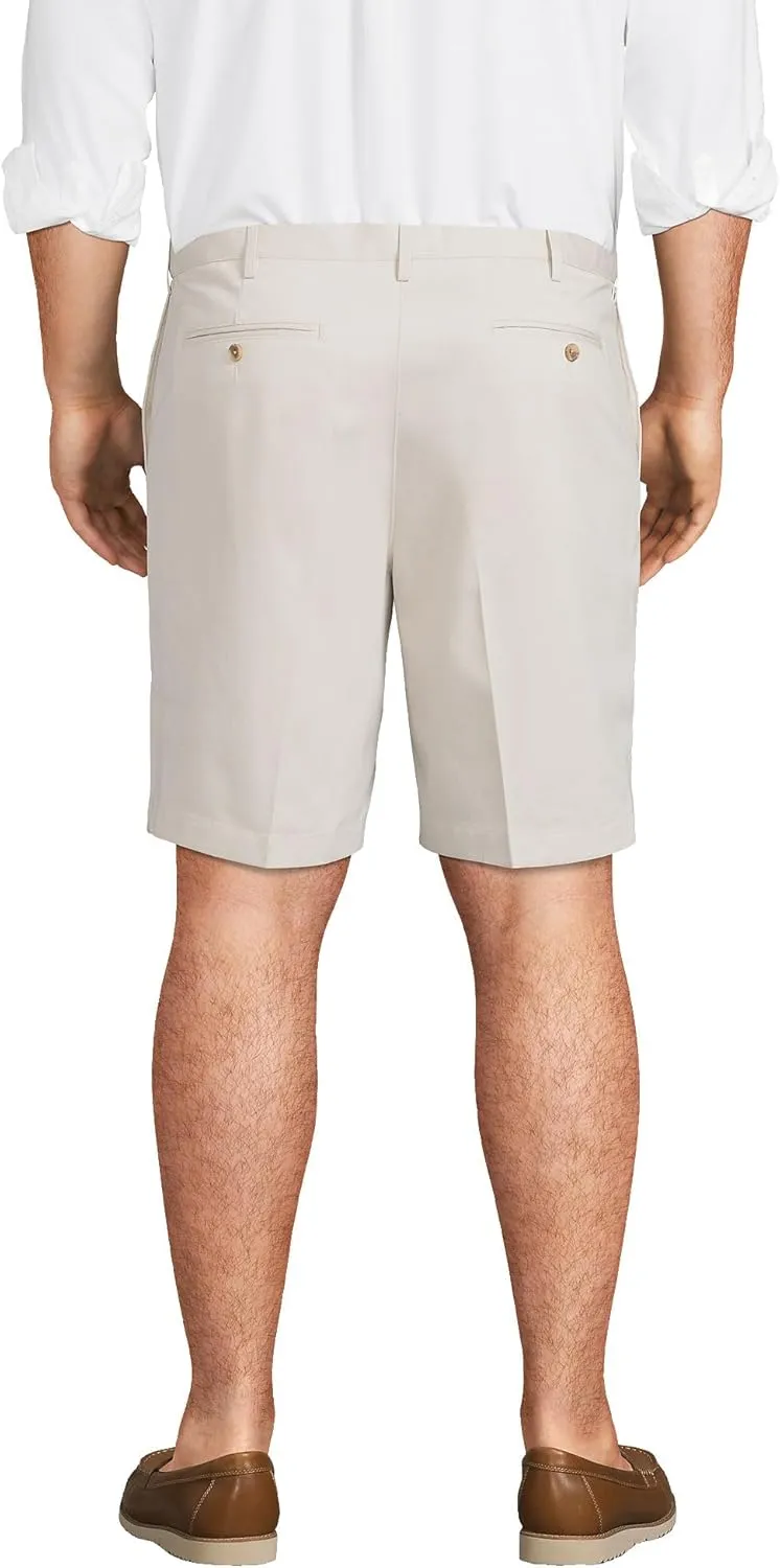 Lands' End Men's Comfort Waist 9" No Iron Chino Shorts