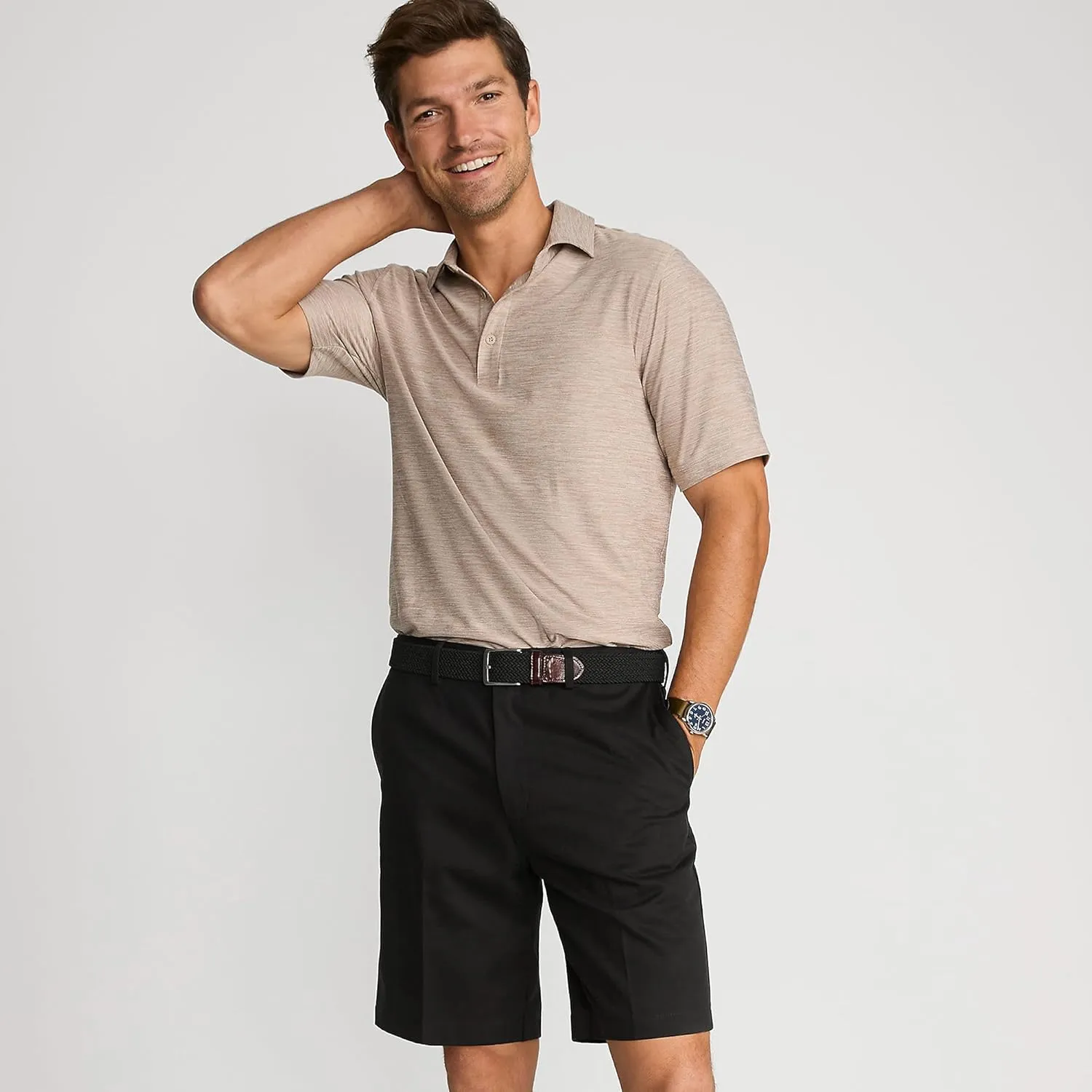 Lands' End Men's Comfort Waist 9" No Iron Chino Shorts