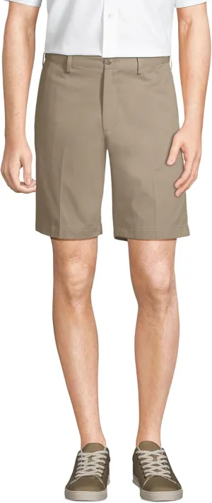 Lands' End Men's Comfort Waist 9" No Iron Chino Shorts