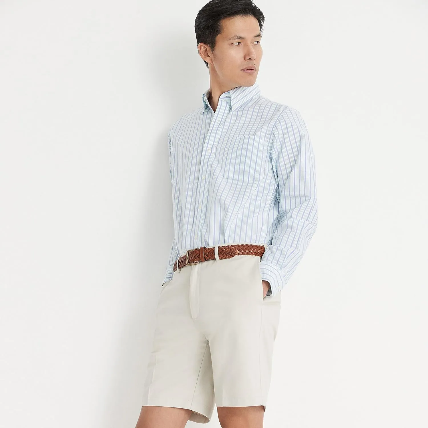 Lands' End Men's Comfort Waist 9" No Iron Chino Shorts