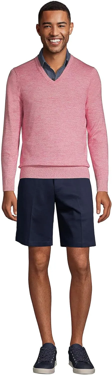 Lands' End Men's Comfort Waist 9" No Iron Chino Shorts