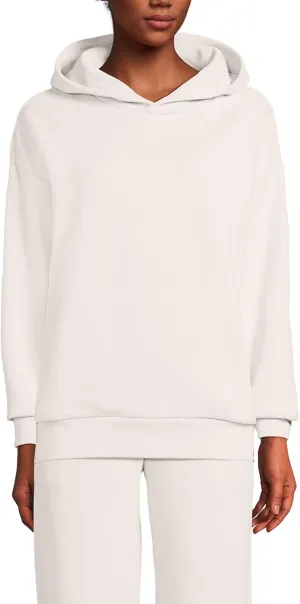 Lands' End Women's Serious Sweats Relaxed Long Sleeve Hoodie Sweatshirt