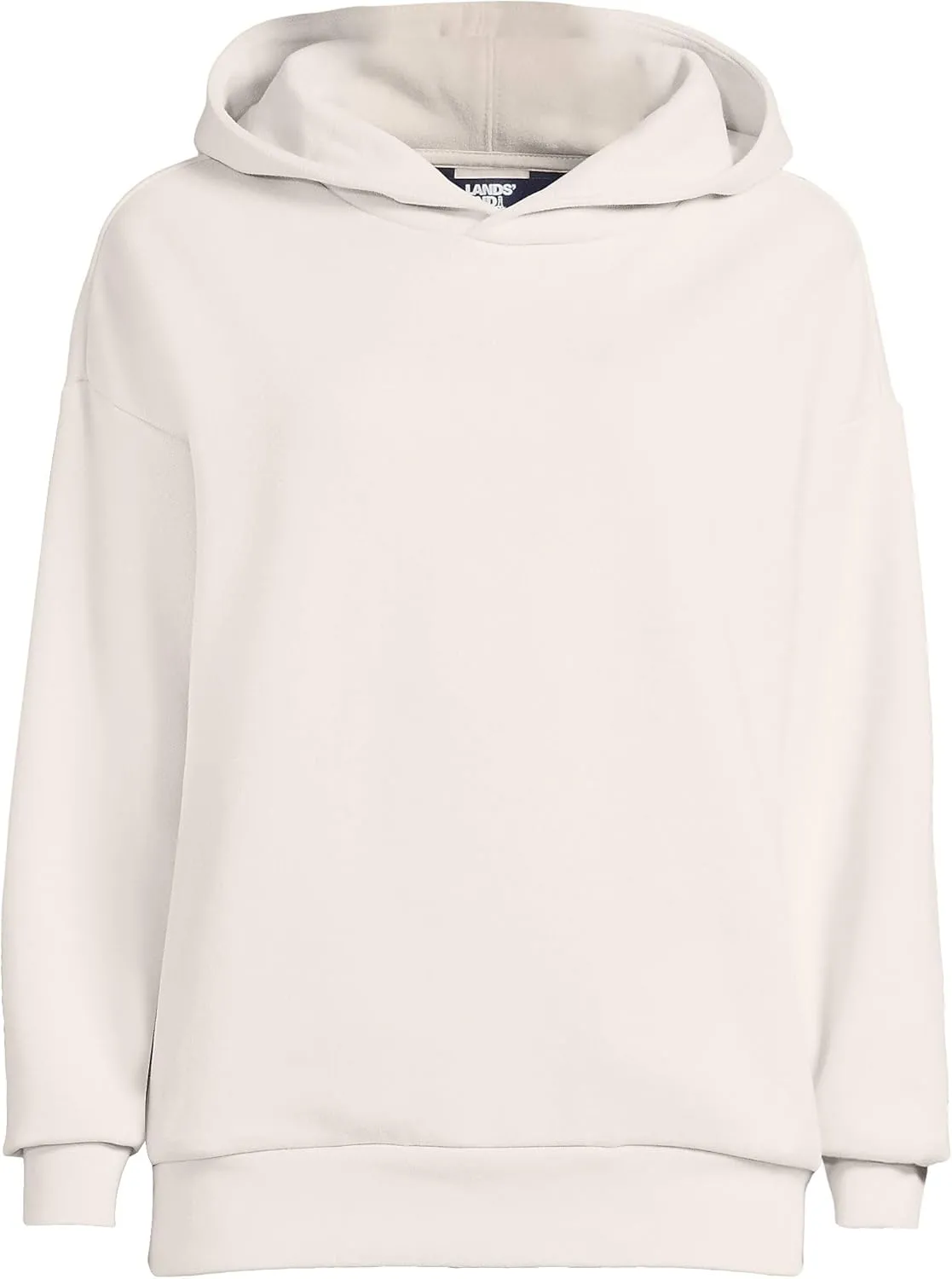 Lands' End Women's Serious Sweats Relaxed Long Sleeve Hoodie Sweatshirt