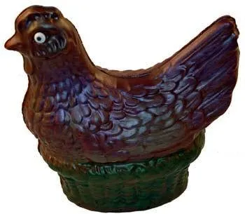 Large Retro Milk Chocolate Hen