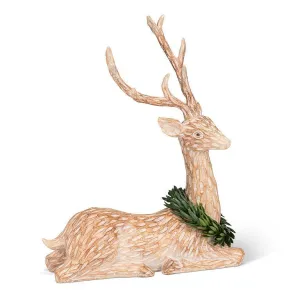 Laying Dear with Wreath