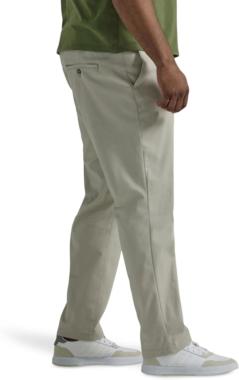 Lee Men's Big & Tall Extreme Motion Flat Front Relaxed Taper Pant
