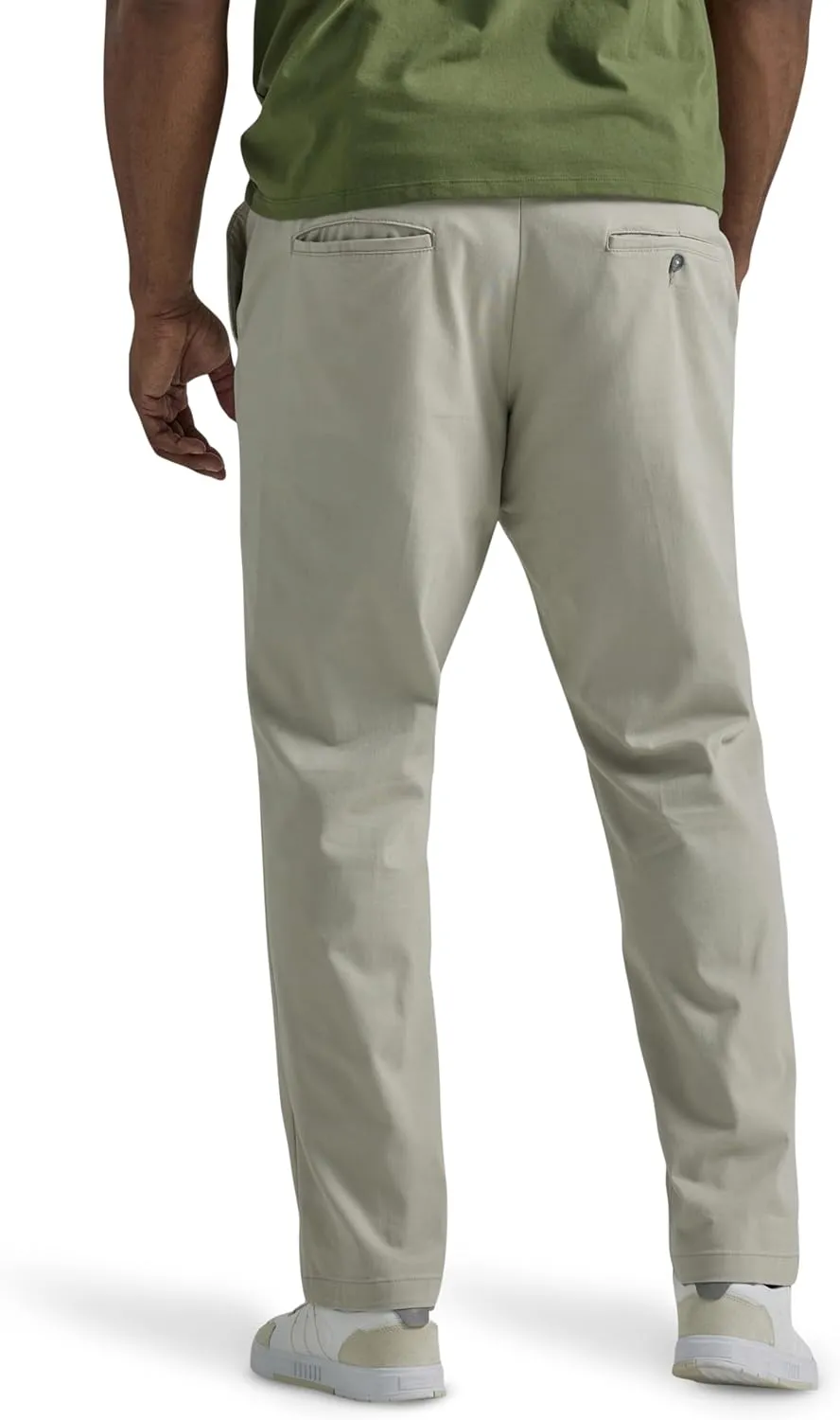 Lee Men's Big & Tall Extreme Motion Flat Front Relaxed Taper Pant